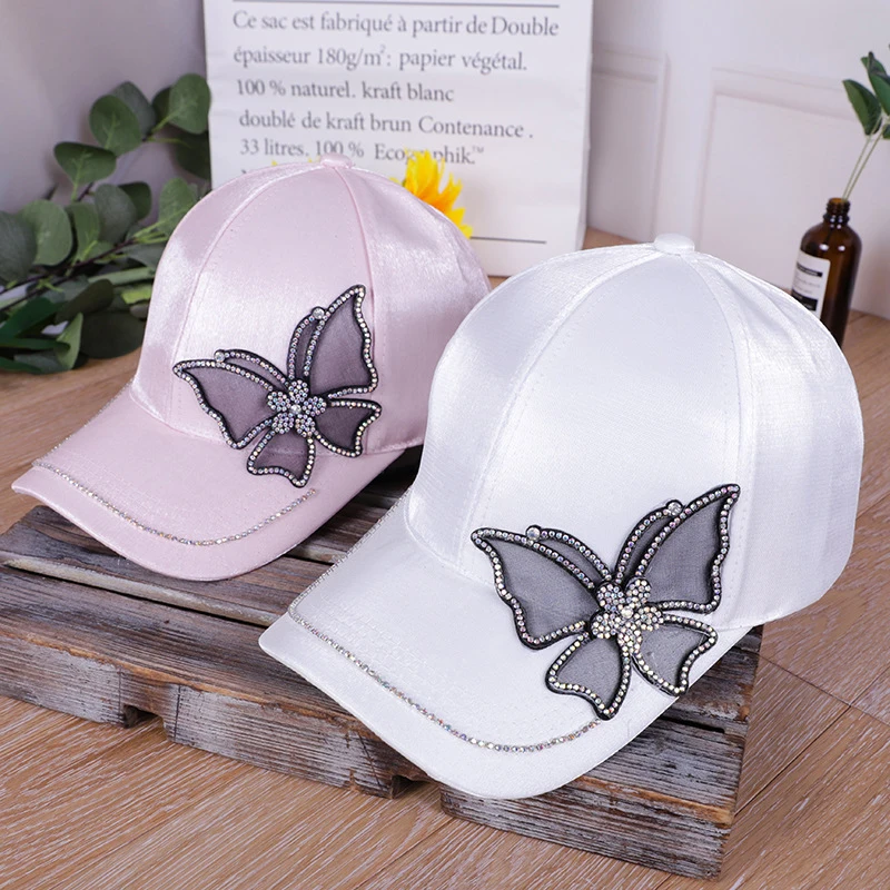 Women's Crystal Butterflie Baseball Cap