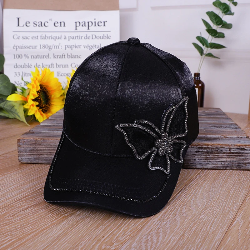Women's Crystal Butterflie Baseball Cap