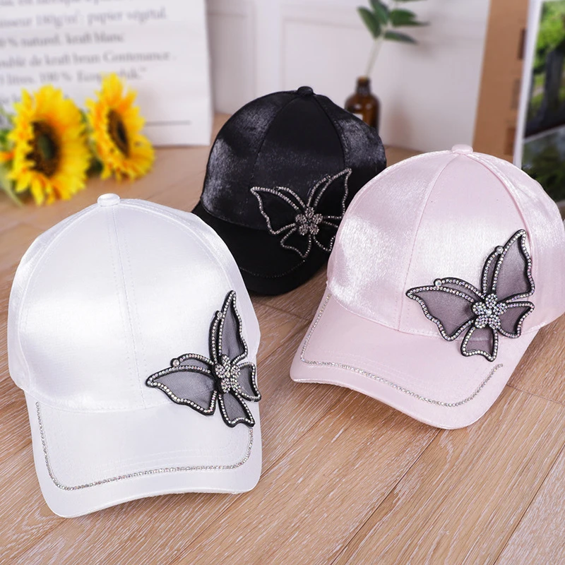 Women's Crystal Butterflie Baseball Cap