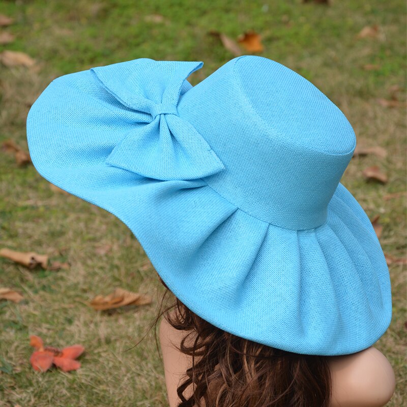 Women's Colorful Linen Floppy Hat