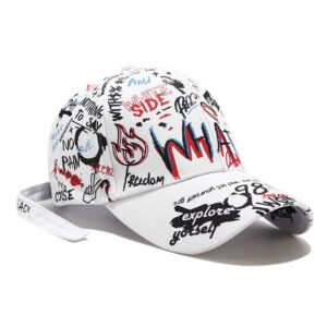 Unisex Graffiti Printed Adjustable Cap