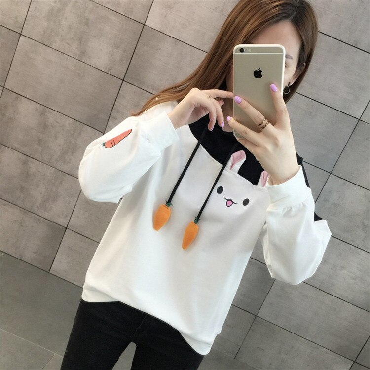 Women's Bunny Designed Hoodie Women's Bunny Designed Hoodie