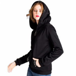 Women's Pierced Punk Hoodie