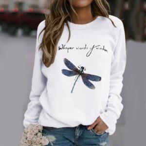 Women's O-neck Long Sleeve Sweatshirt
