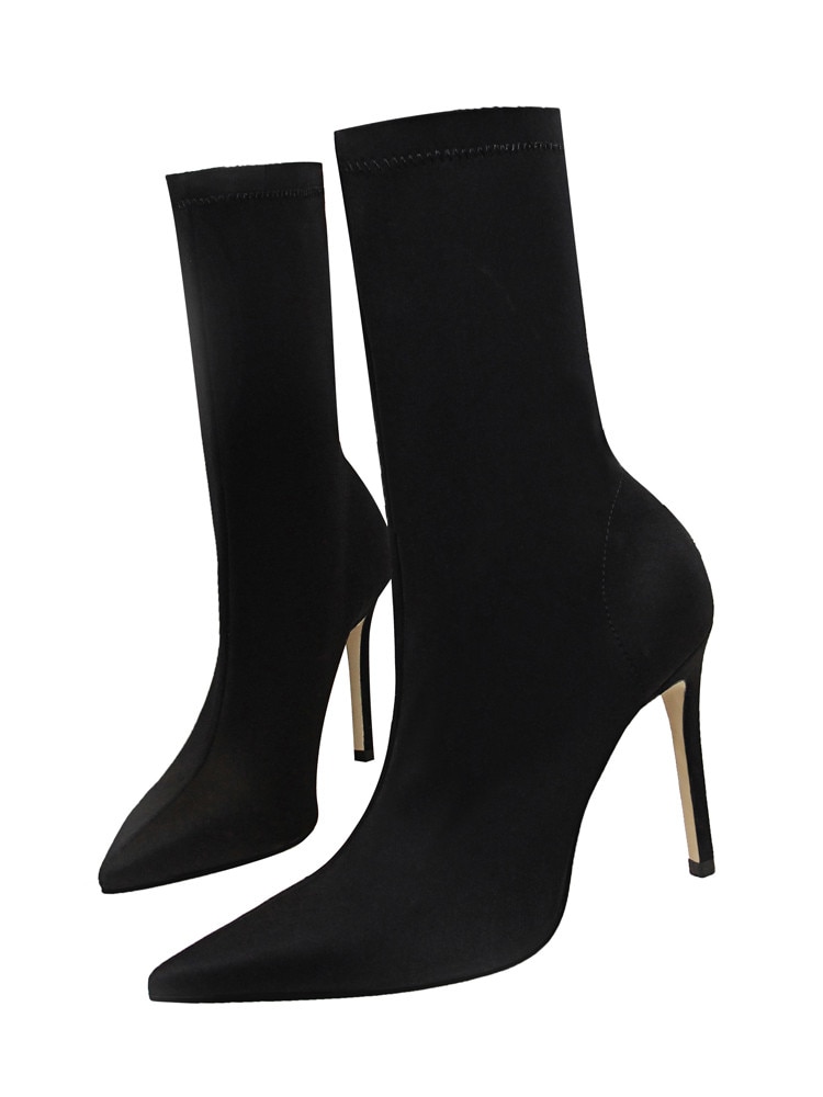 Women's High Heel Elastic Winter Boots Women's High Heel Elastic Winter Boots