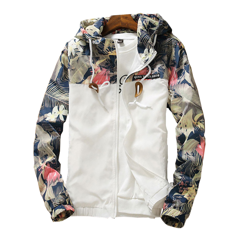 Women's Hooded Ploral Printed Down Jacket