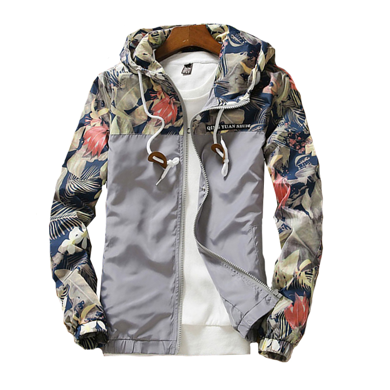 Women's Hooded Ploral Printed Down Jacket - Image 3