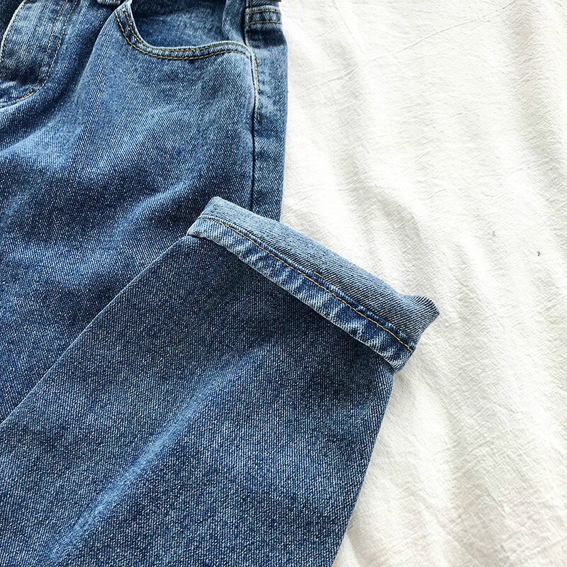 High Waisted Women's Jeans in Korean Style
