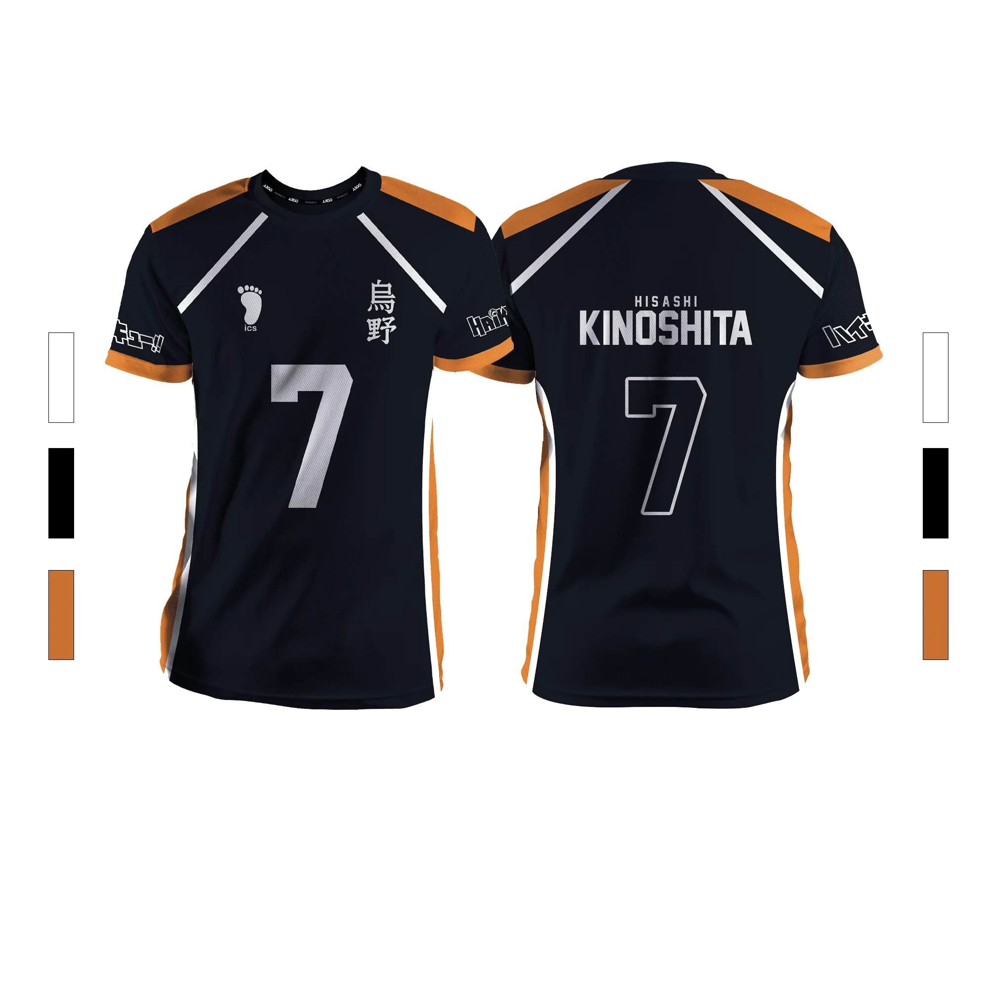 2024 Summer New Men's Sports Fashion Casual Comfortable Breathable Volleyball Anime Unisex Short Sleeve Round Neck T-Shirt