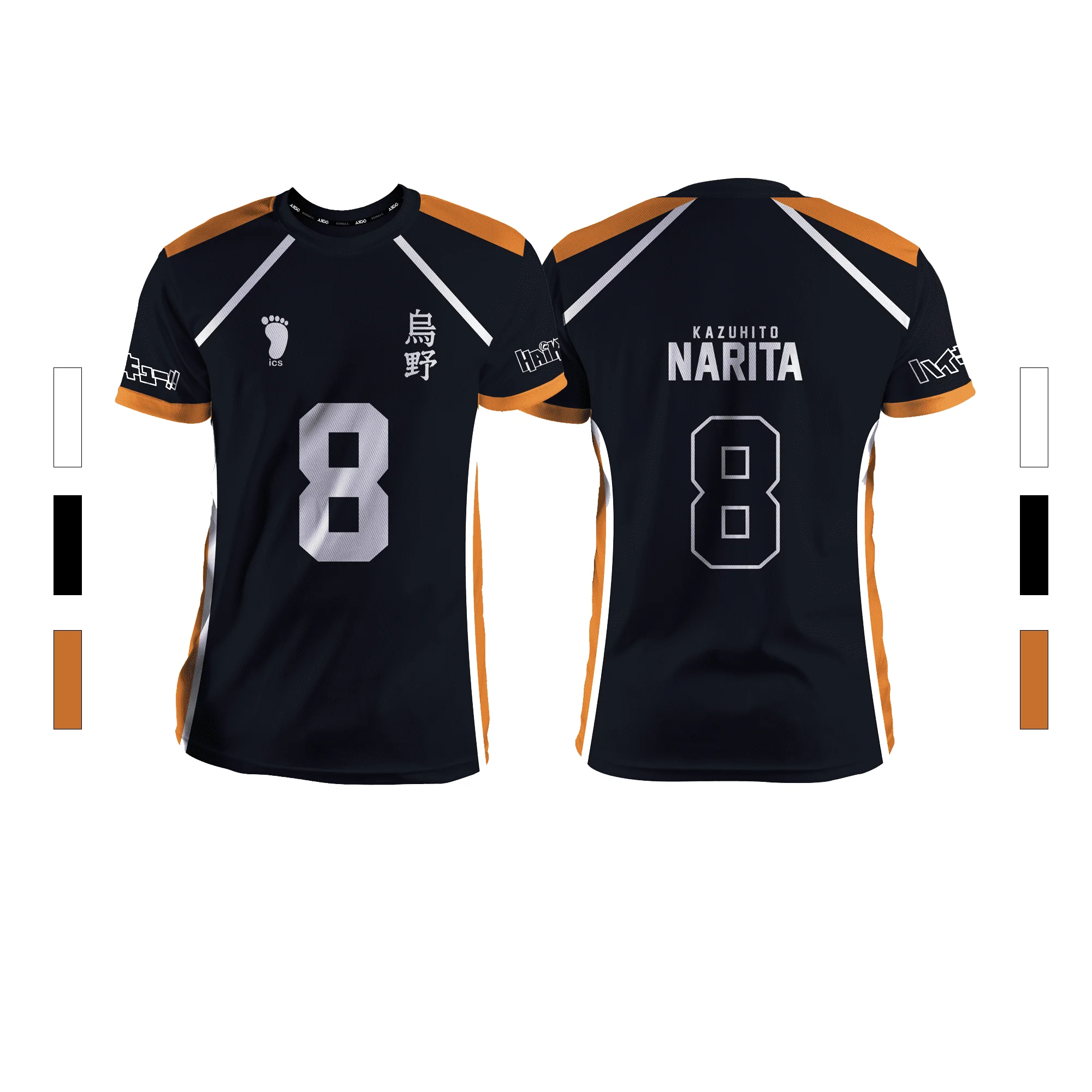 2024 Summer New Men's Sports Fashion Casual Comfortable Breathable Volleyball Anime Unisex Short Sleeve Round Neck T-Shirt