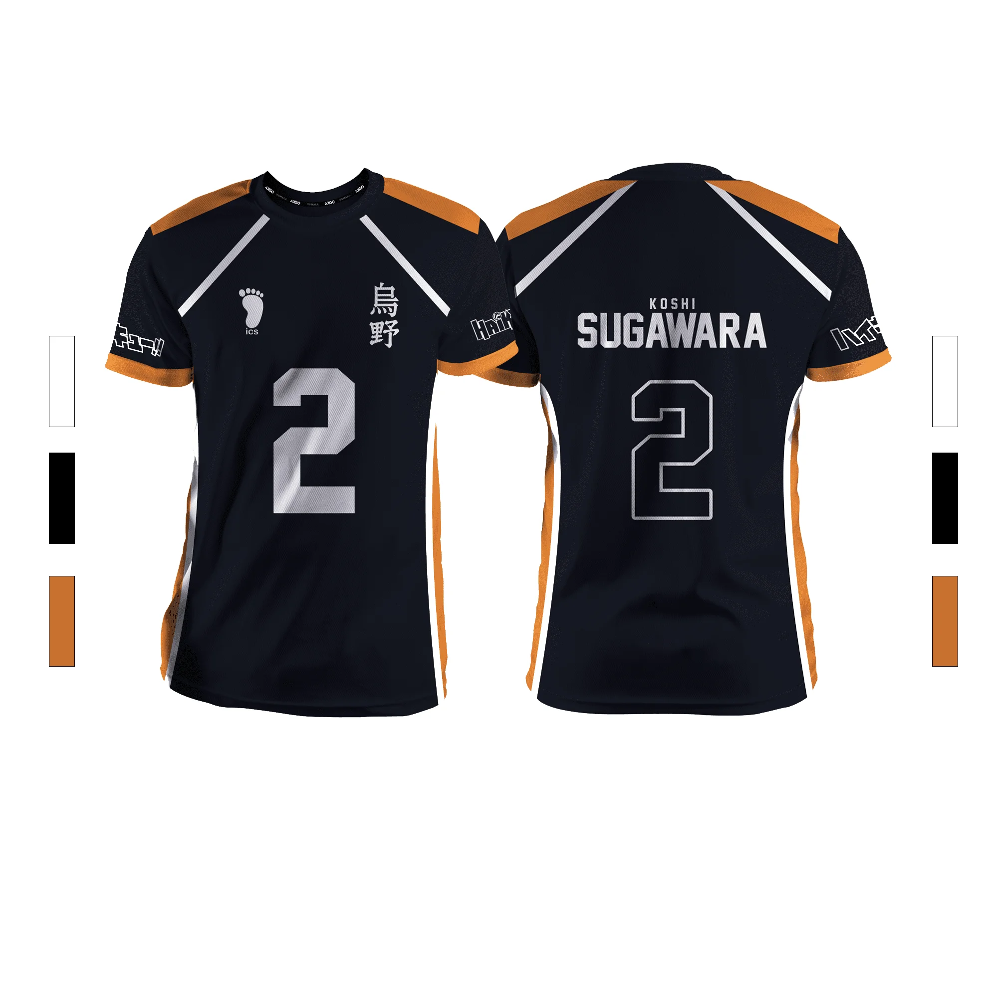 2024 Summer New Men's Sports Fashion Casual Comfortable Breathable Volleyball Anime Unisex Short Sleeve Round Neck T-Shirt
