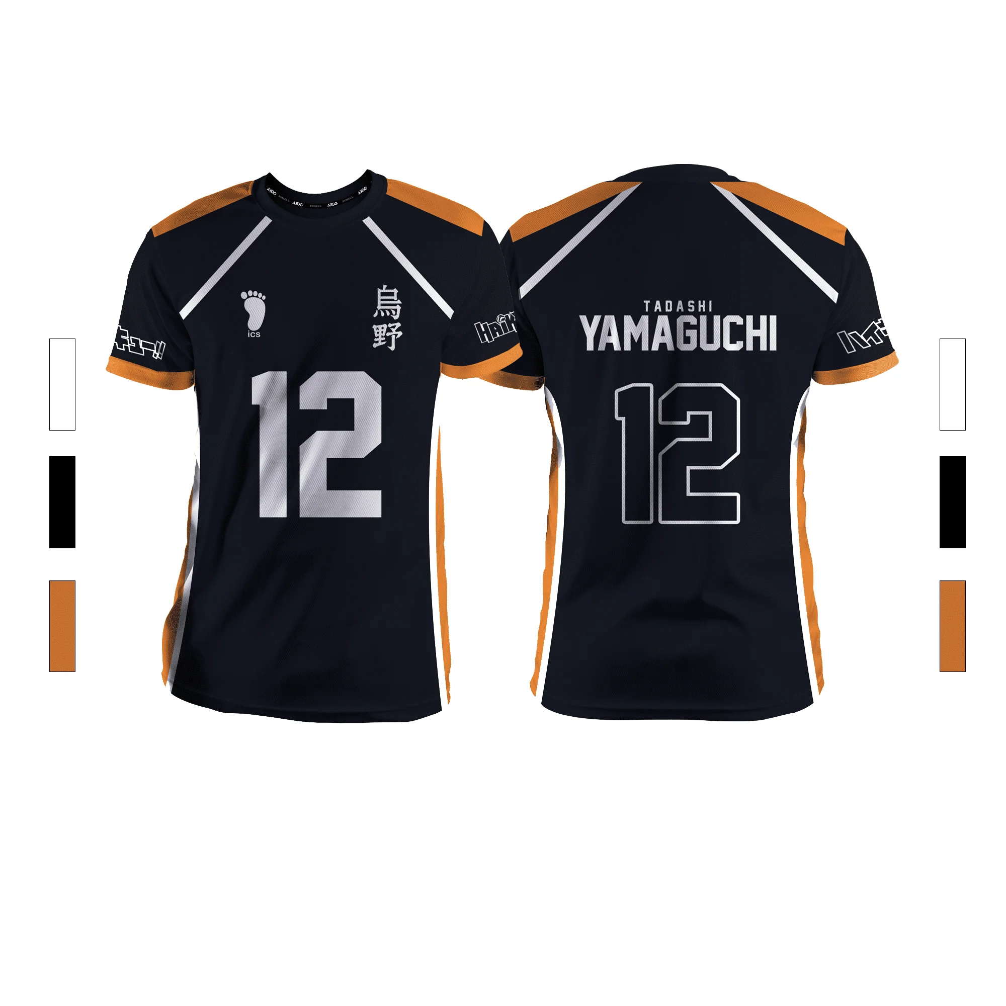 2024 Summer New Men's Sports Fashion Casual Comfortable Breathable Volleyball Anime Unisex Short Sleeve Round Neck T-Shirt