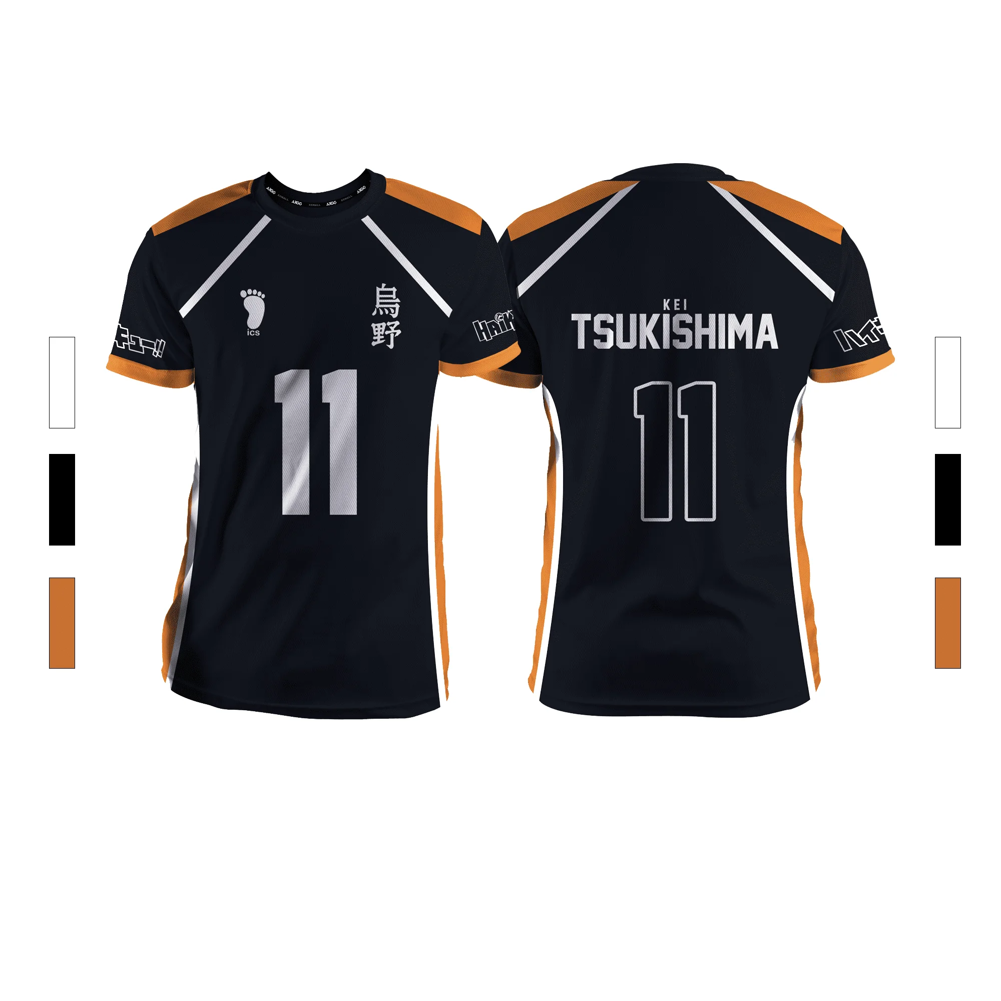 2024 Summer New Men's Sports Fashion Casual Comfortable Breathable Volleyball Anime Unisex Short Sleeve Round Neck T-Shirt