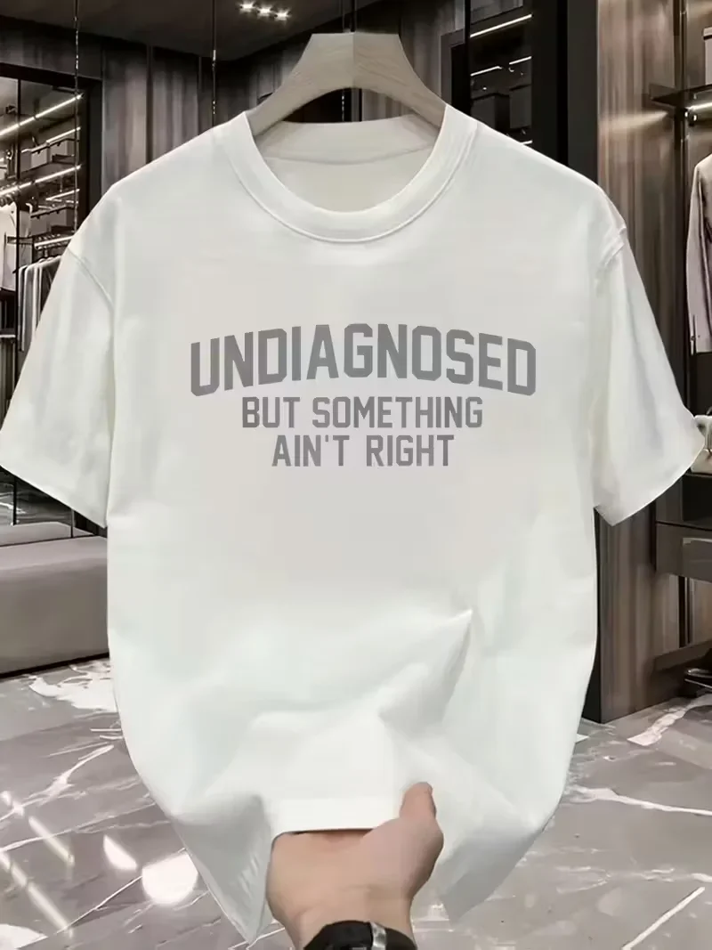 2025 Unisex Vintage Meme T-Shirt Funny Undiagnosed But Something Ain't Right Tee for Men Women Streetwear Casual 2025 Unisex Vintage Meme T-Shirt Funny Undiagnosed But Something Ain't Right Tee for Men Women Streetwear Casual