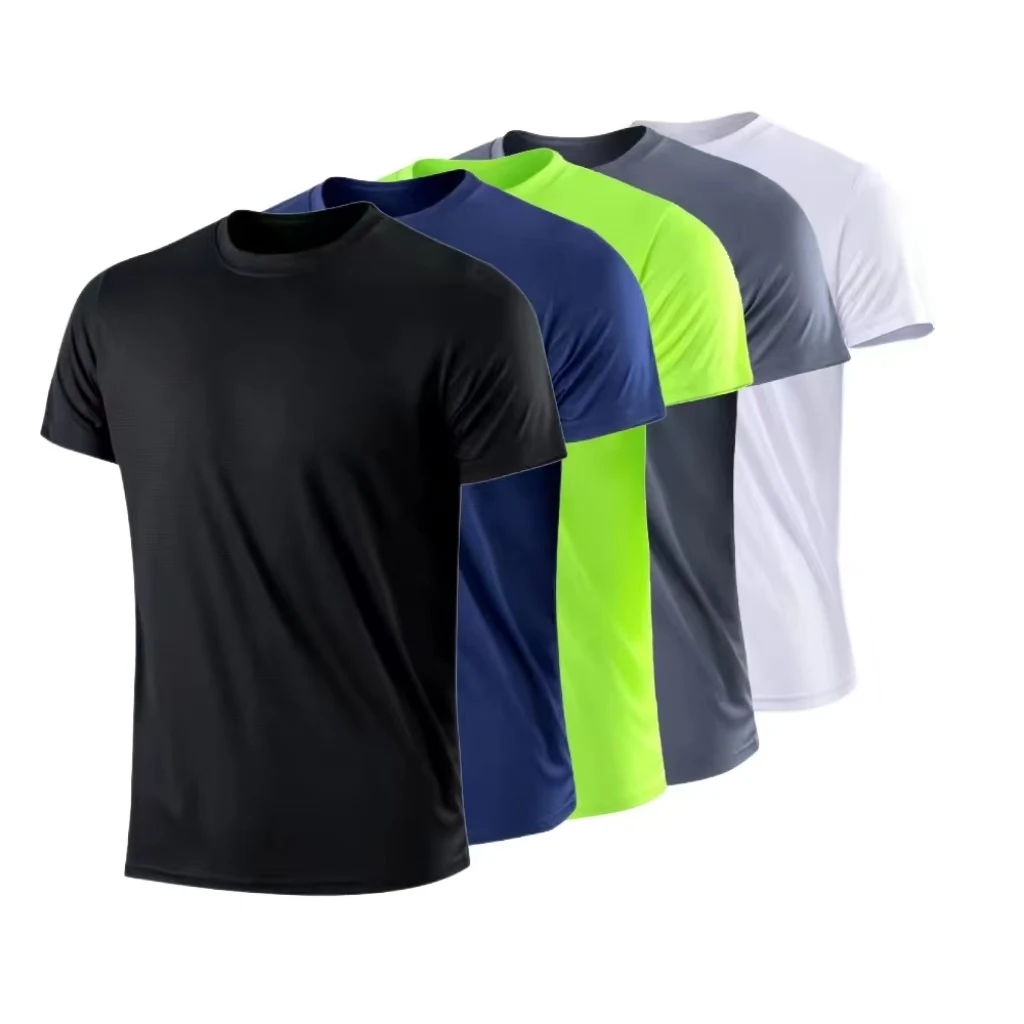 Quick-drying Men Running Shirts Fitness Compression Gym Polyester Sports T-shirt Black 2023 Workout Training Muscle Fit Clothing Quick-drying Men Running Shirts Fitness Compression Gym Polyester Sports T-shirt Black 2023 Workout Training Muscle Fit Clothing