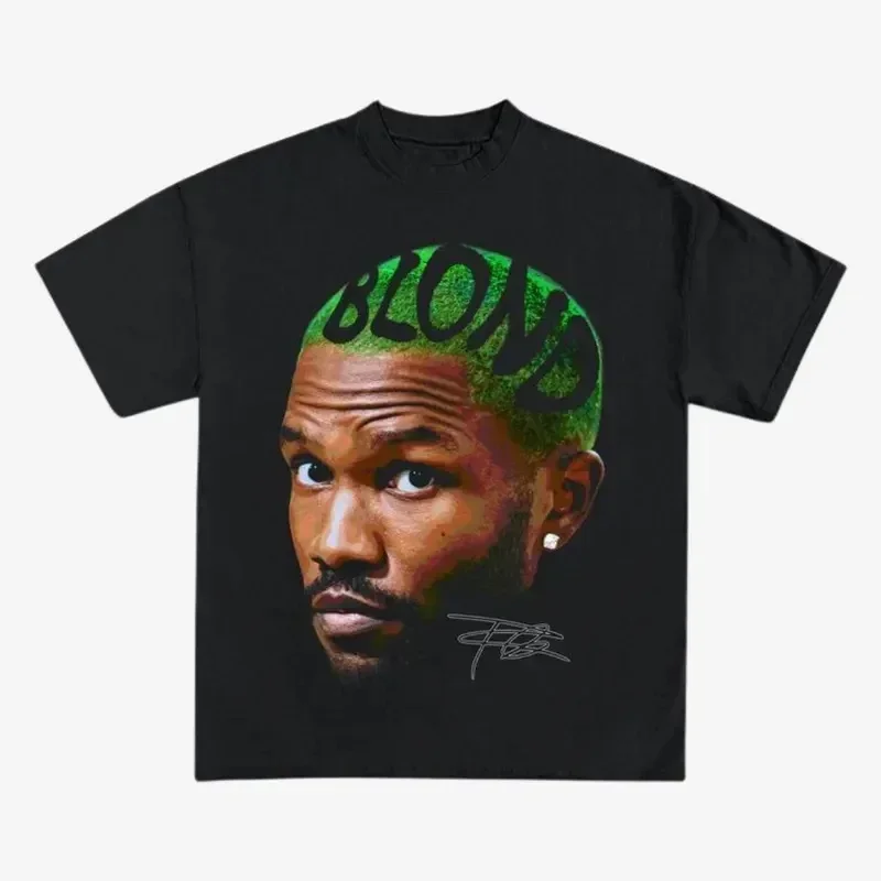 Rapper Frank Retro Graphic T Shirt Men's Hip Hop Ocean Album Clothing T-Shirts Y2k Unisex Blond Fashion Oversized Cotton T-shirt Rapper Frank Retro Graphic T Shirt Men's Hip Hop Ocean Album Clothing T-Shirts Y2k Unisex Blond Fashion Oversized Cotton T-shirt