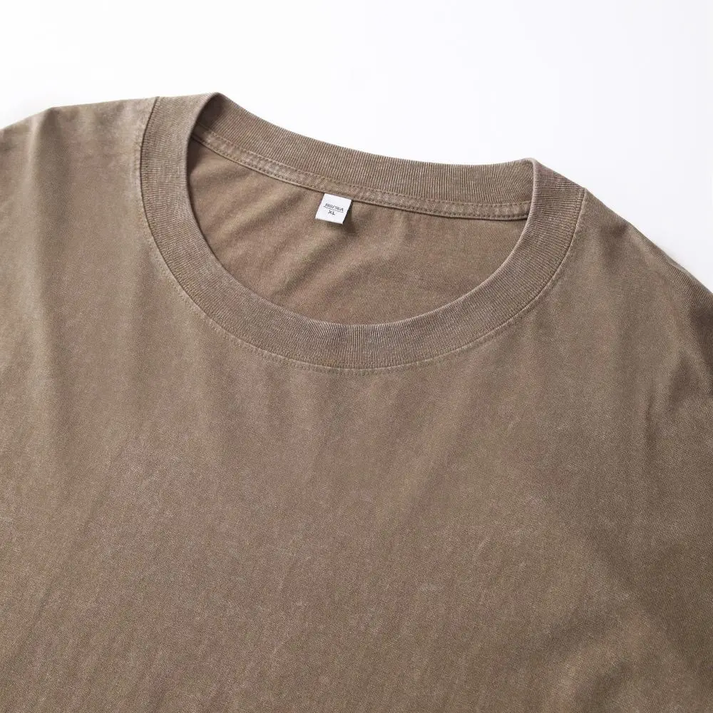 Hip Hop T Shirt Men Vintage 100% Cotton Harajuku Oversized Washed Tshirt Women Unisex Spring Autumn Comfortable Long-Sleeve Tee