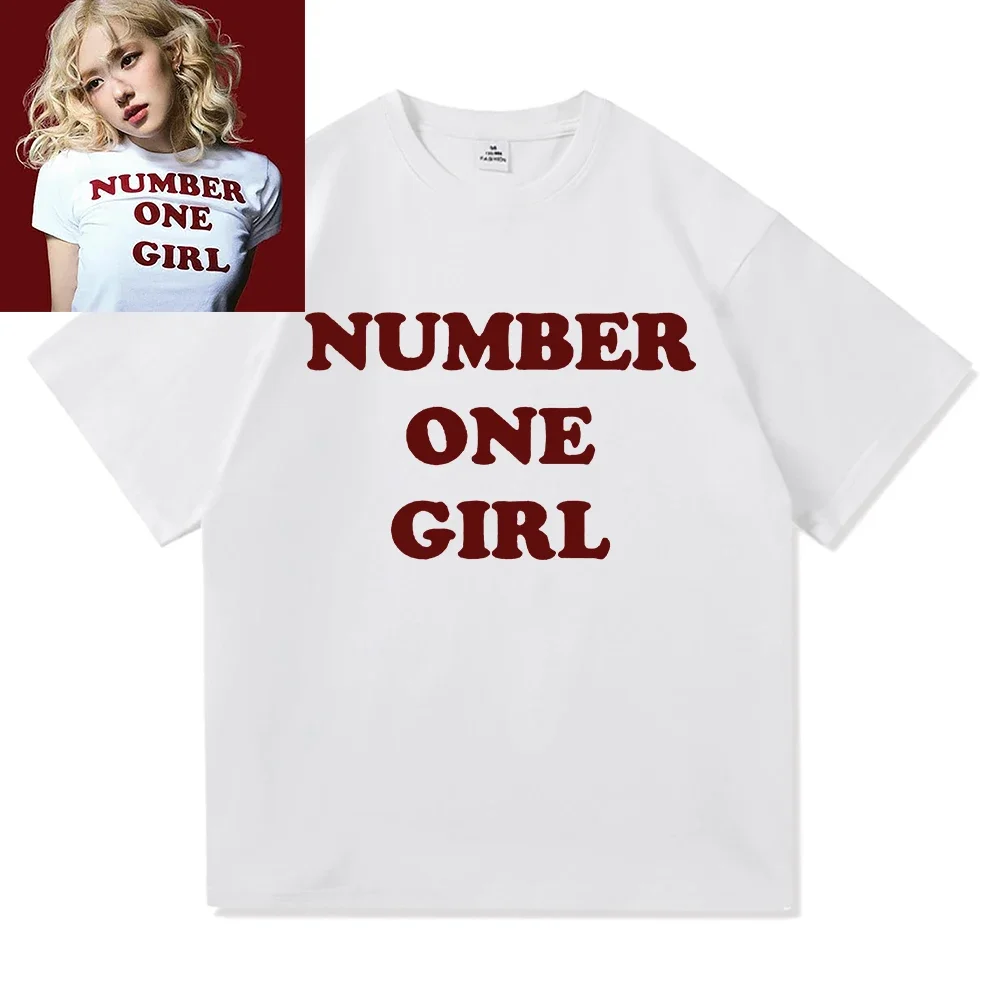 Rosé New Album Number One Girl Same T Shirt Men/women Clothing Harajuku Tops Y2k Unisex High Quality Tees Graphic Clothes Rosé New Album Number One Girl Same T Shirt Men/women Clothing Harajuku Tops Y2k Unisex High Quality Tees Graphic Clothes