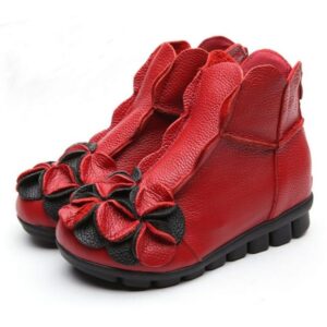 Stylish Demi-Season Casual Leather Women’s Boots