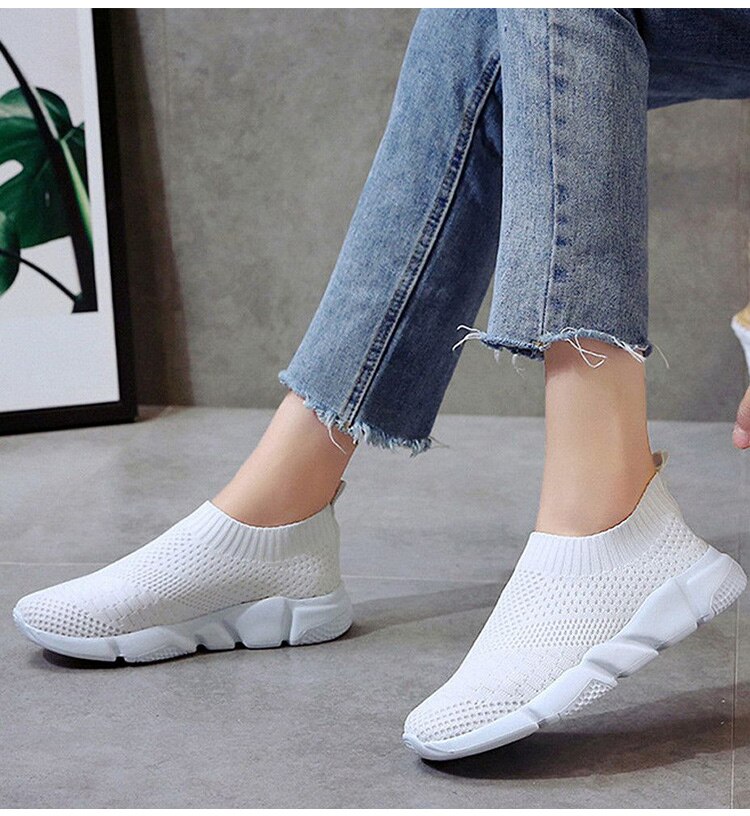 Women's Breathable Slip-On Sneakers Women's Breathable Slip-On Sneakers
