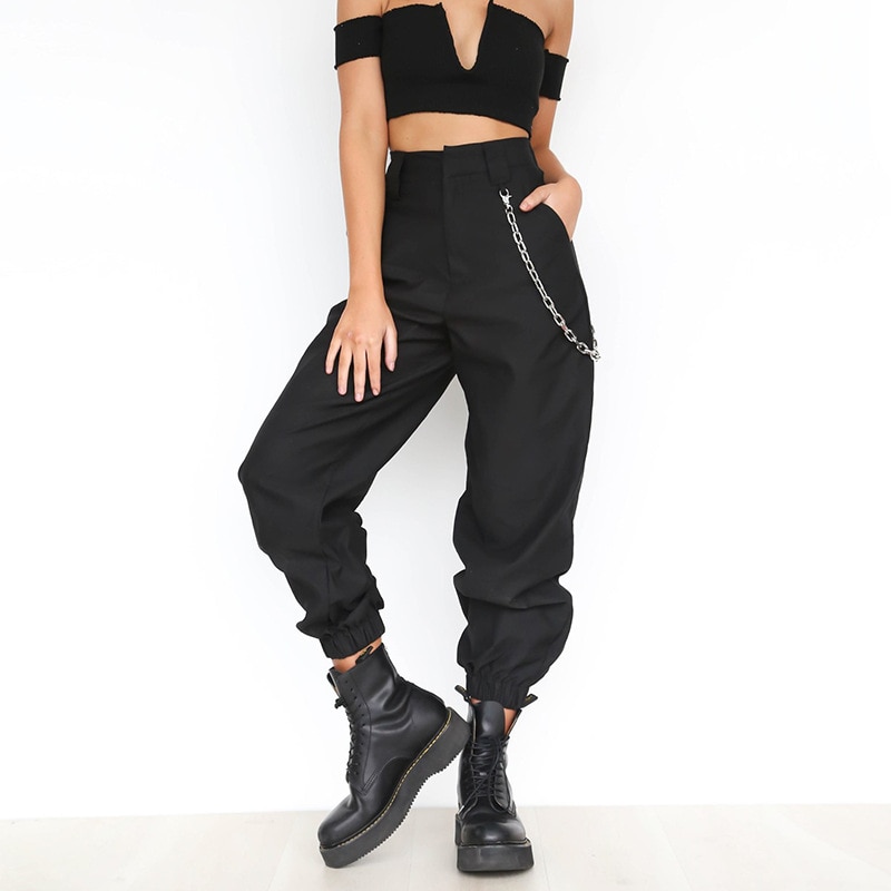 Women's High Waist Harem Pants