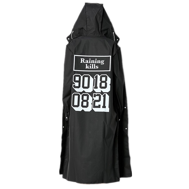 Unisex Windproof Hooded Raincoat