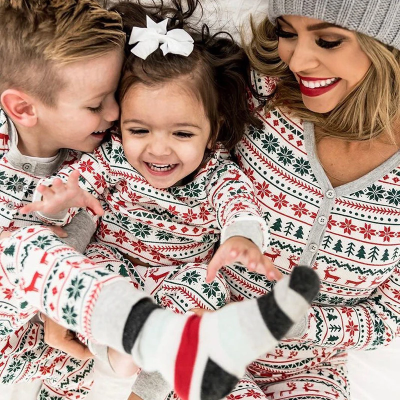 Christmas Family Pajamas Set Mom Daughter Dad Son Matching Outfits Cute All Over Print Homewear Boys Girls Pjs Xmas Look Pyjamas Christmas Family Pajamas Set Mom Daughter Dad Son Matching Outfits Cute All Over Print Homewear Boys Girls Pjs Xmas Look Pyjamas