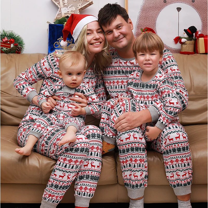Christmas Family Pajamas Set Mom Daughter Dad Son Matching Outfits Cute All Over Print Homewear Boys Girls Pjs Xmas Look Pyjamas Christmas Family Pajamas Set Mom Daughter Dad Son Matching Outfits Cute All Over Print Homewear Boys Girls Pjs Xmas Look Pyjamas