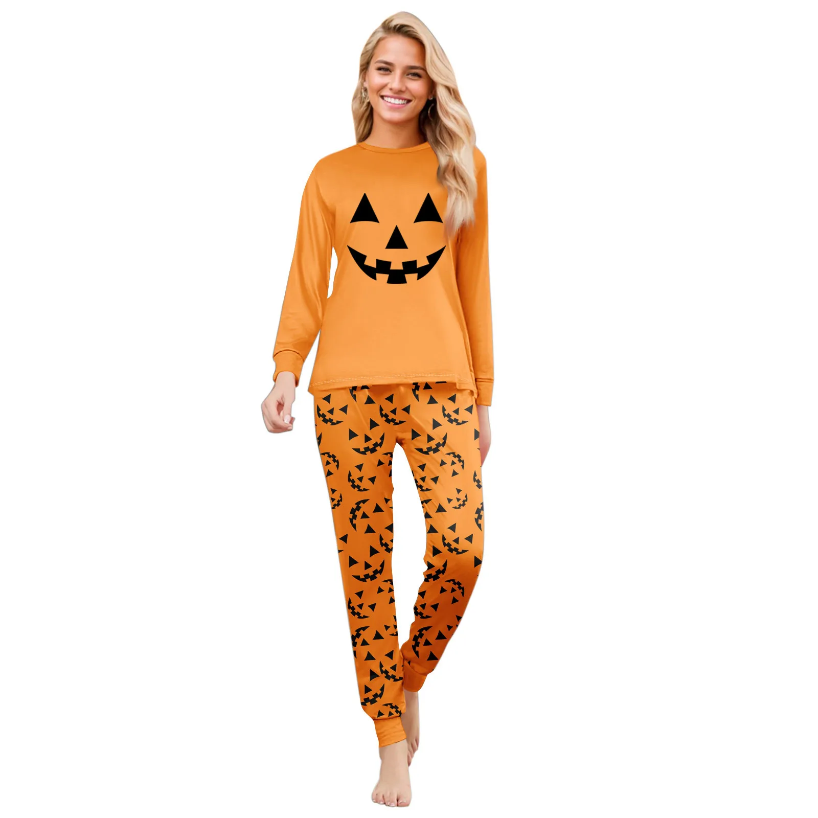 Halloween Family Pyjamas Mom Daughter Dad Son Matching Clothes Cute Soft Elk Print Clothing Set Baby Dog Romper Pajama Halloween