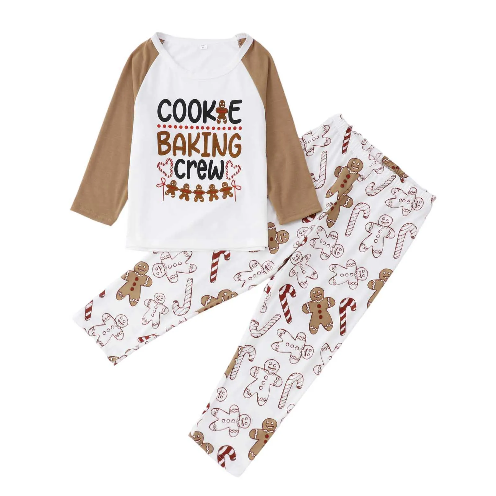 New Christmas Pyjamas Set Family Holiday Look Homewear Gingerbread Man Print Cute Pajamas Adults Kids Matching Outfits Xmas Pjs