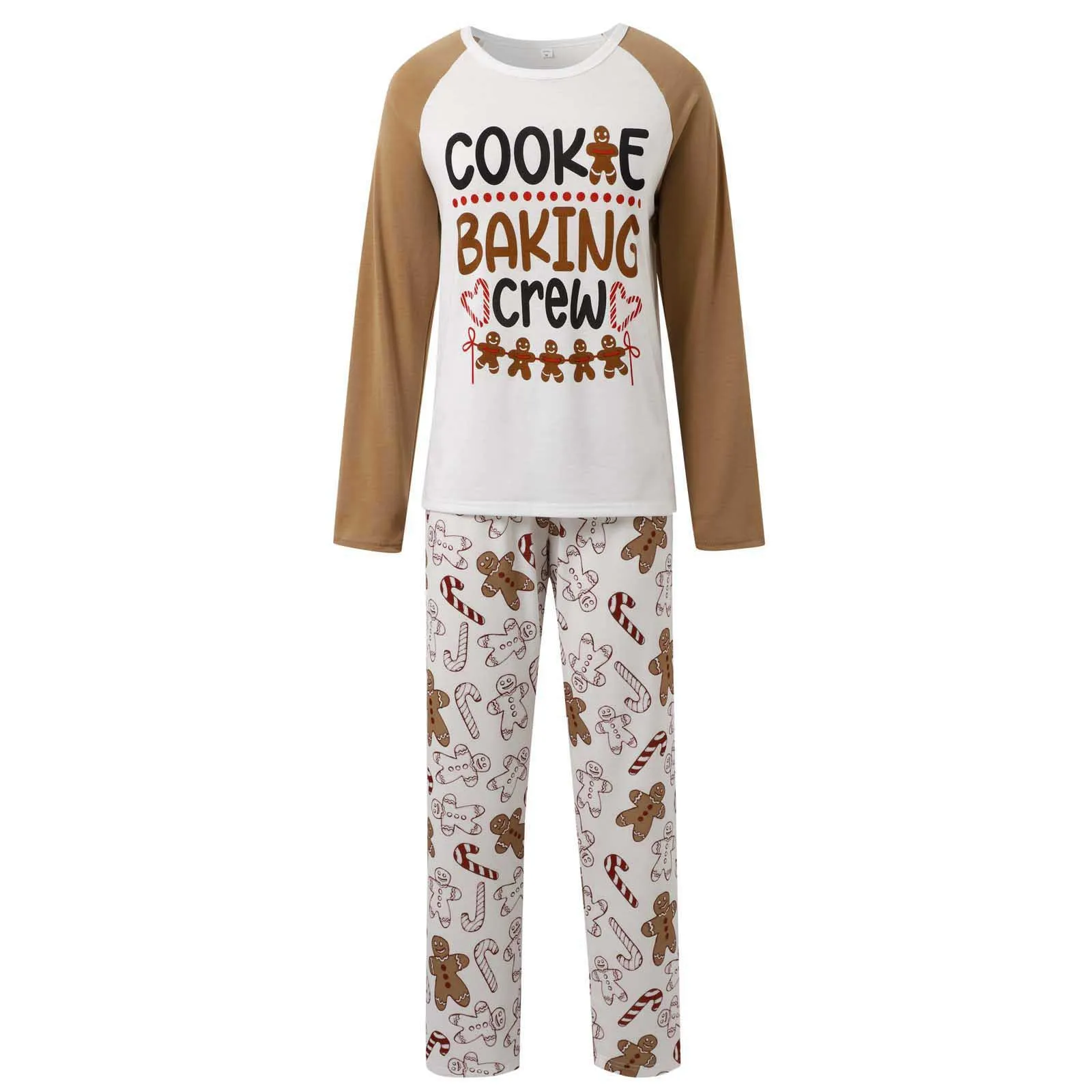 New Christmas Pyjamas Set Family Holiday Look Homewear Gingerbread Man Print Cute Pajamas Adults Kids Matching Outfits Xmas Pjs