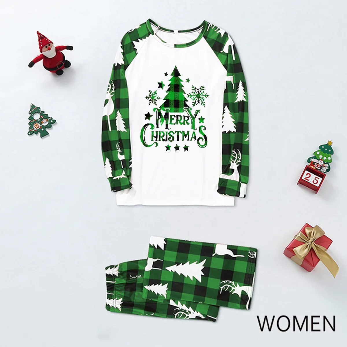 Christmas Family Matching Outfits Mom Dad Kids 2 Pieces Pajamas Set Baby Rompers Casual Loose Sleepwear Xmas Family Look Pyjamas Christmas Family Matching Outfits Mom Dad Kids 2 Pieces Pajamas Set Baby Rompers Casual Loose Sleepwear Xmas Family Look Pyjamas