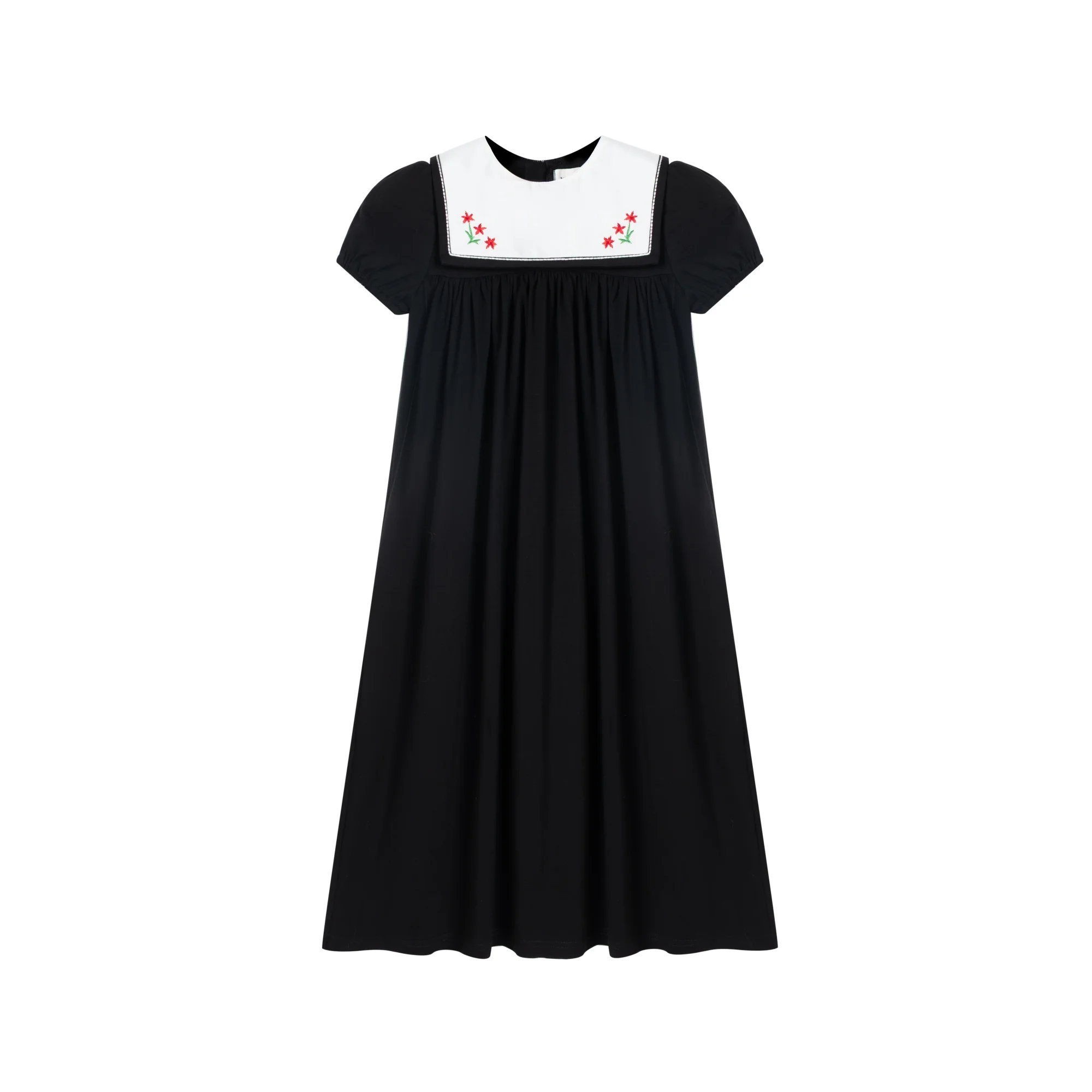 Ali Plus 2026 SS Sailor Maxi Kids Cotton Outfits Embroidery Removable White Collar Girls Boys Matching Clothes Ali Plus 2026 SS Sailor Maxi Kids Cotton Outfits Embroidery Removable White Collar Girls Boys Matching Clothes