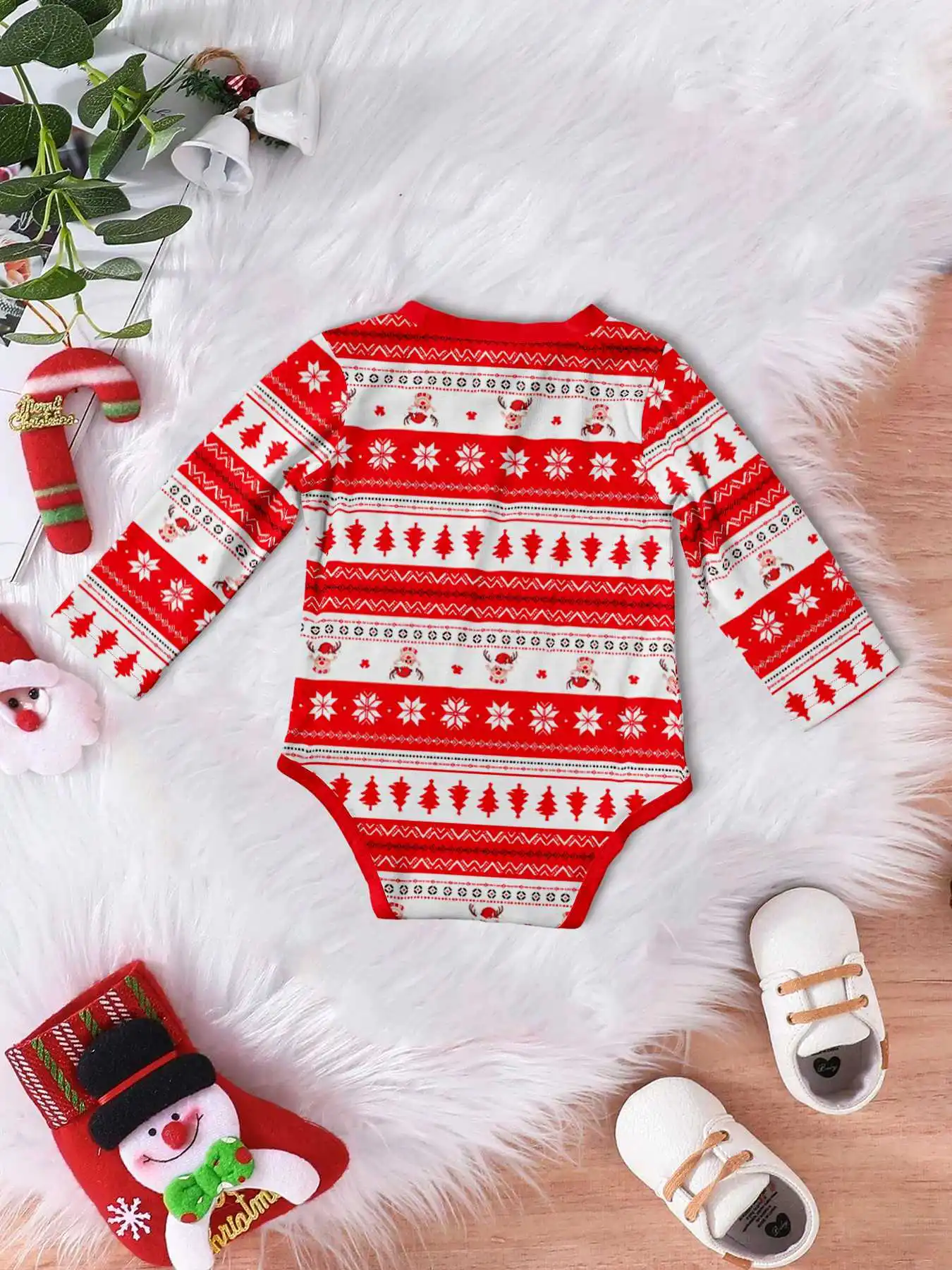 New Year's Costumes Short Sleeve Christmas Pyjamas Set Adults Kids Matching Outfits Cute Elk Print T-shirt+Trousers Loungewear