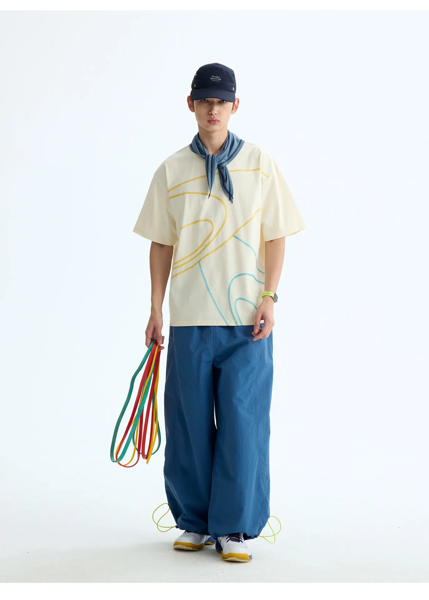 Unisex Parachute Pants Loose Wide Leg Waist Hem Lightweight Nylon Fabric Baggy Streetwear Trousers For Hiking Outdoor Daily Unisex Parachute Pants Loose Wide Leg Waist Hem Lightweight Nylon Fabric Baggy Streetwear Trousers For Hiking Outdoor Daily