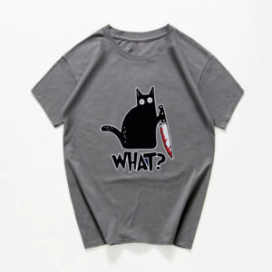 Graphic Cat Printed T-Shirt