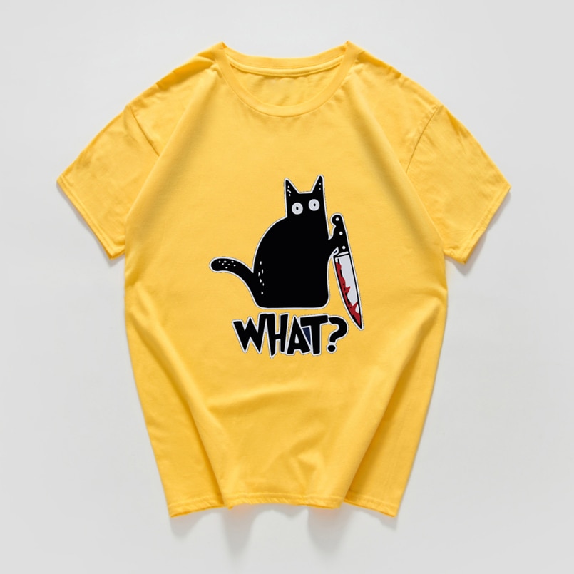 Graphic Cat Printed T-Shirt Graphic Cat Printed T-Shirt