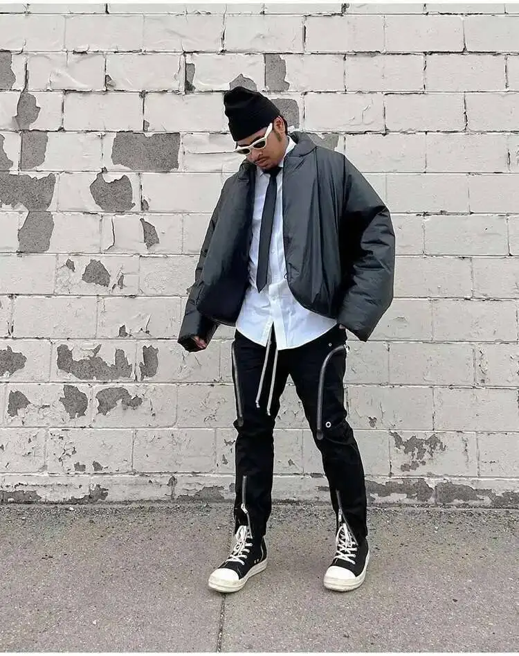 PFNW Men's Trousers Darkwear Heavy Multi-Zipper Side Pocket Biker Functional Slim Pencil Pants Unisex Causal Long Pants 28W5604 PFNW Men's Trousers Darkwear Heavy Multi-Zipper Side Pocket Biker Functional Slim Pencil Pants Unisex Causal Long Pants 28W5604