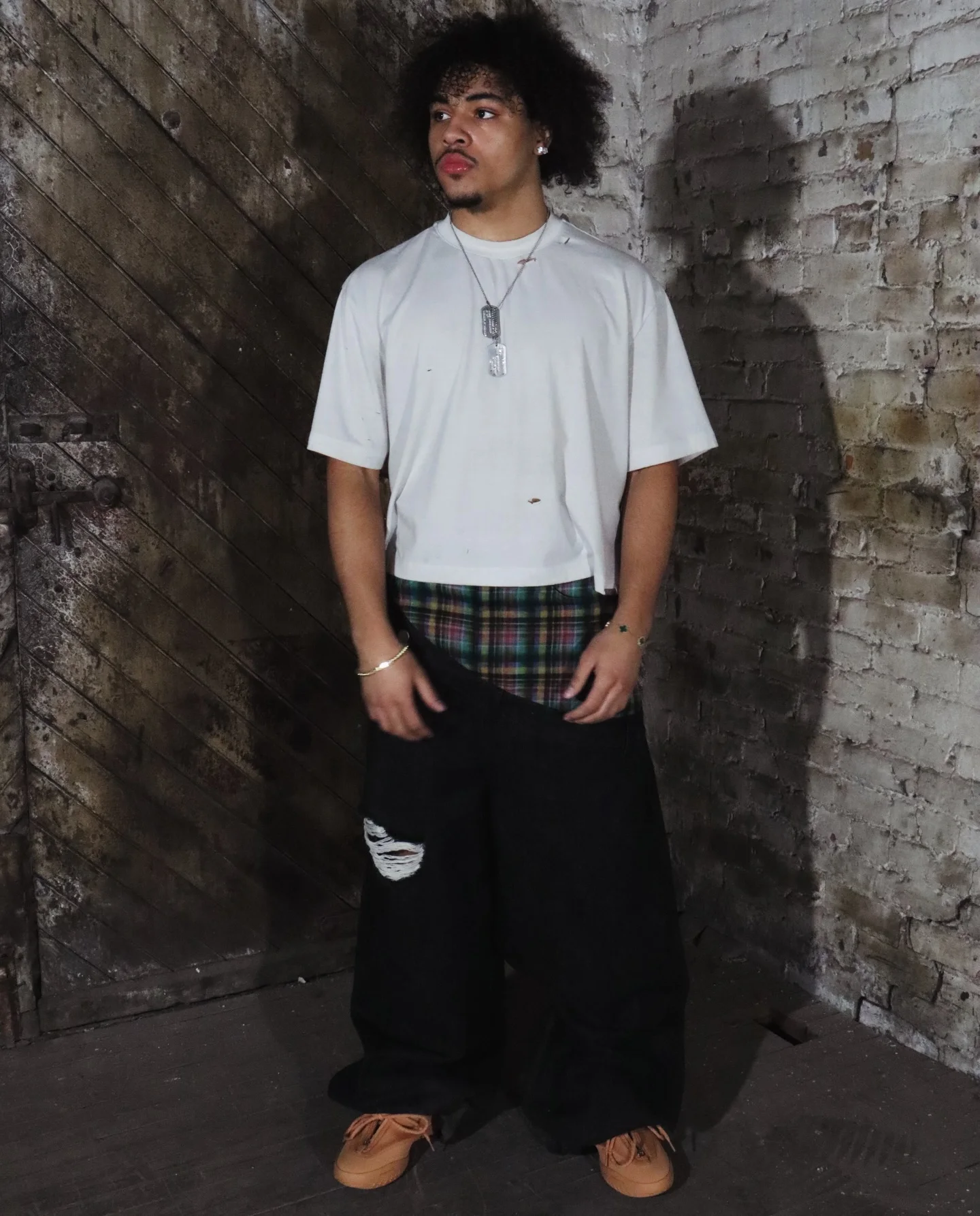 Y2k Slanted Runway Baggy Jeans Retro Plaid Patchwork Men Women Wide Leg Pants American Hip Hop Streetwear Unisex Casual Jeans Y2k Slanted Runway Baggy Jeans Retro Plaid Patchwork Men Women Wide Leg Pants American Hip Hop Streetwear Unisex Casual Jeans