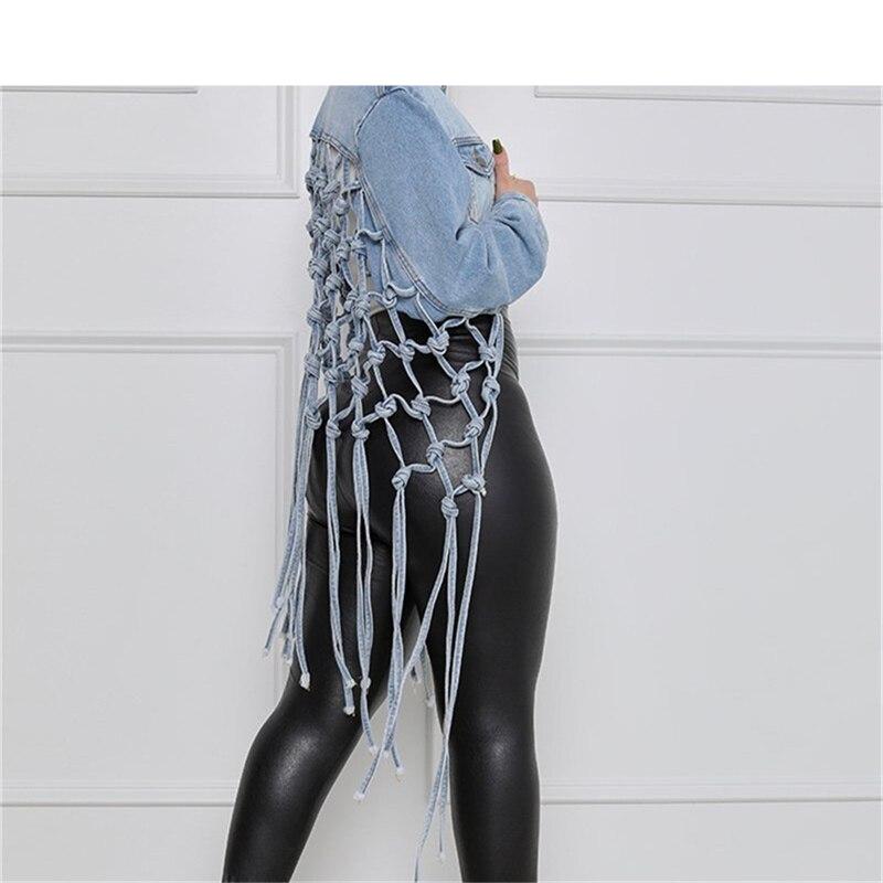 Women's Creative Tassel Denim Jacket - Image 2