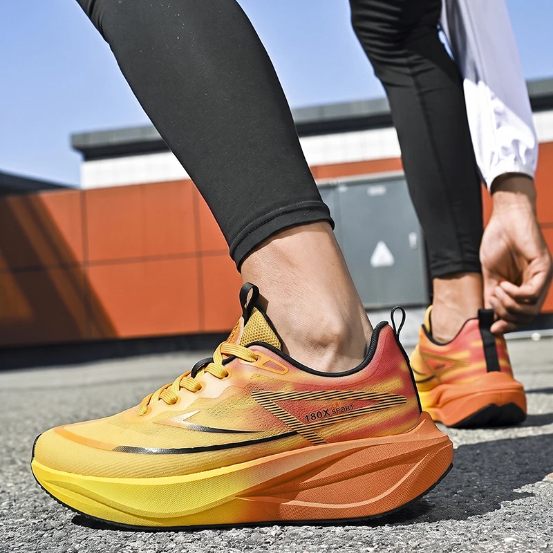 Unisex Sports Shoes Marathon Leisure Jogging Shoes New Thick Soled Cushioned Anti Slip Outdoor Professional Training Sneakers Unisex Sports Shoes Marathon Leisure Jogging Shoes New Thick Soled Cushioned Anti Slip Outdoor Professional Training Sneakers
