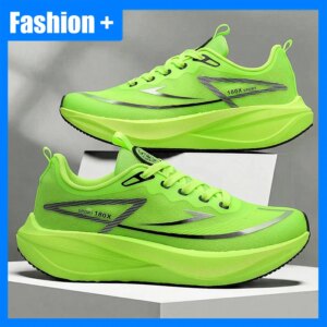 Unisex Sports Shoes Marathon Leisure Jogging Shoes New Thick Soled Cushioned Anti Slip Outdoor Professional Training Sneakers