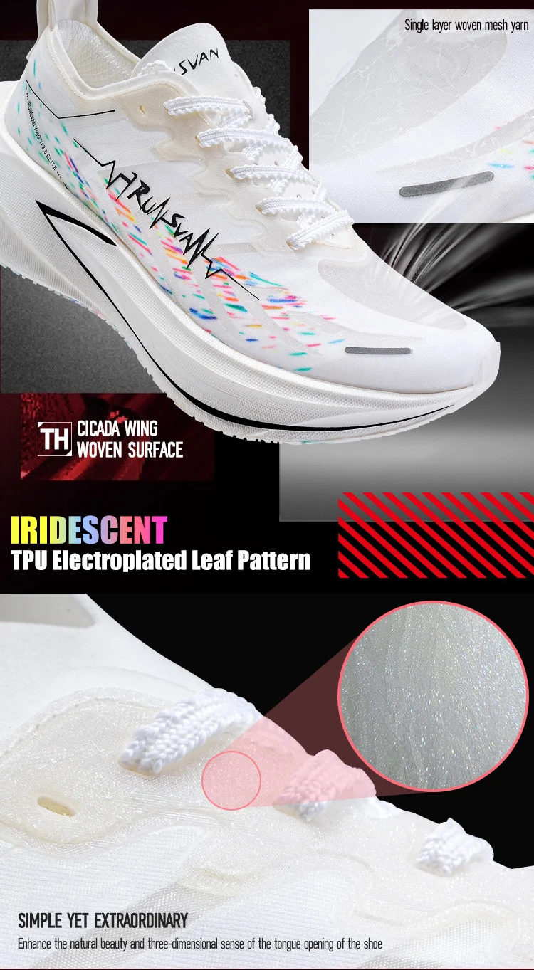 IRUNSVAN Carbon Plate Running Shoes with Cushioning and Rebound Suitable for Both Men and Women in Marathon Running 131