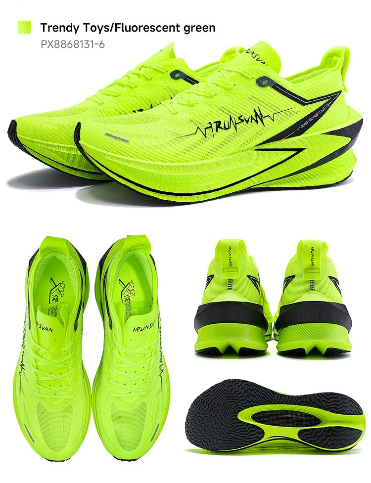 IRUNSVAN Carbon Plate Running Shoes with Cushioning and Rebound Suitable for Both Men and Women in Marathon Running 131