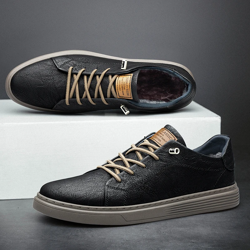 Italian Brand Black Genuine Leather Oxford Shoes UNISEX Casual Shoes Lace Up Flat Sneakers Luxury Shoes for Men Big Size: 36-47