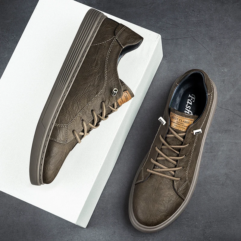 Italian Brand Black Genuine Leather Oxford Shoes UNISEX Casual Shoes Lace Up Flat Sneakers Luxury Shoes for Men Big Size: 36-47