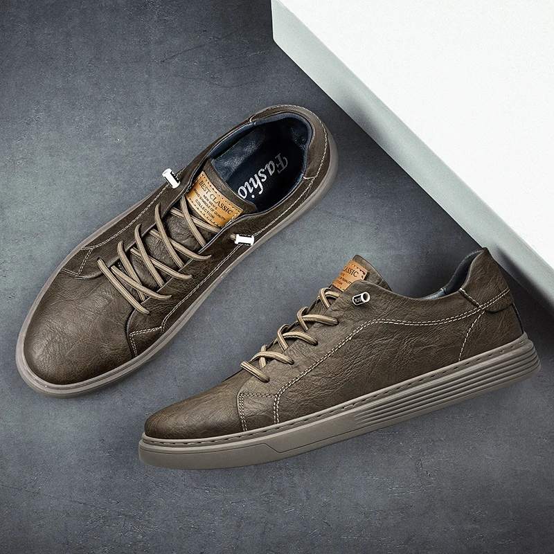 Italian Brand Black Genuine Leather Oxford Shoes UNISEX Casual Shoes Lace Up Flat Sneakers Luxury Shoes for Men Big Size: 36-47
