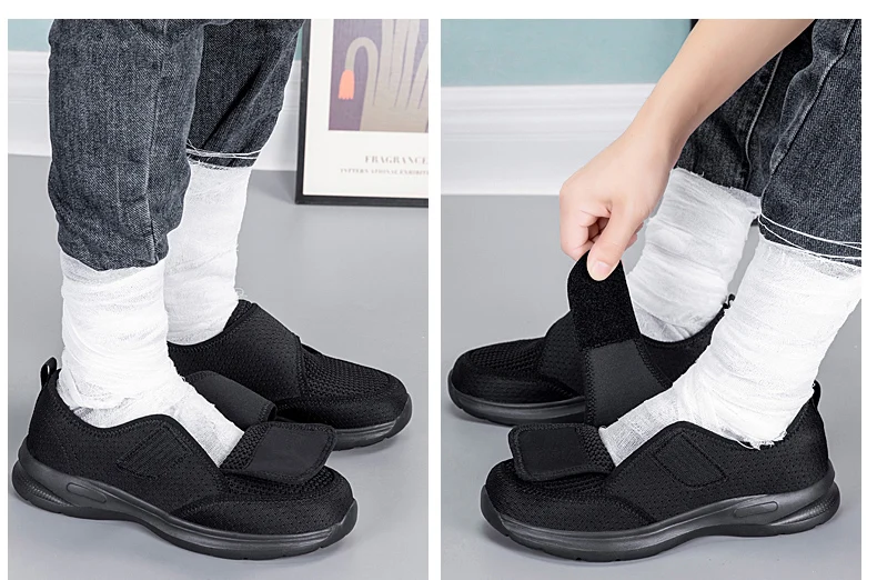 New Women Orthopedics Wide Feet Swollen Walking Casual Shoes Unisex Thumb Eversion Adjusting Soft Comfortable Diabetic Man Shoes
