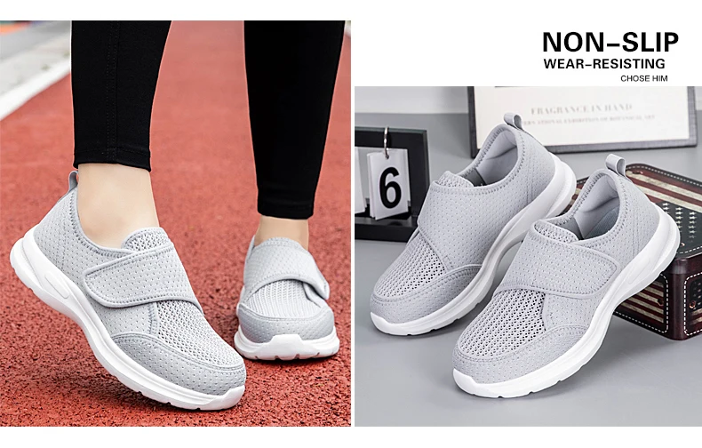 New Women Orthopedics Wide Feet Swollen Walking Casual Shoes Unisex Thumb Eversion Adjusting Soft Comfortable Diabetic Man Shoes