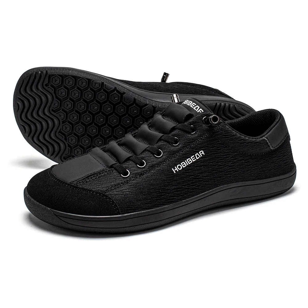 HOBIBEAR Women Mesh Wide Width Barefoot Shoes Unisex Zero Drop Minimalist Sneakers Slip On Breathable Lightweight Walking Shoes
